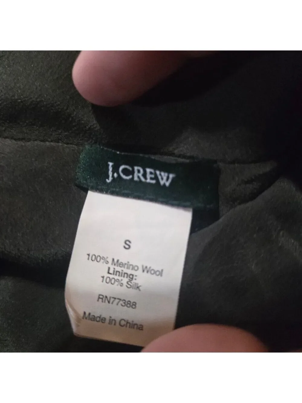 J.Crew Olive Merino Wool Open Knit Mini Skirt Small